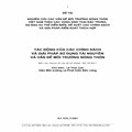 Nghiên cứu các vấn đề môi trường nông thôn Việt Nam theo các vùng sinh thái đặc trưng, dự báo xu thế diễn biến, đề xuất các chính sách và giải pháp kiểm soát thích hợp - ĐTN: Tác động của các chính sách và giải pháp sử dụng tài nguyên với vấn đề môi trường nông thôn