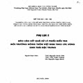 Nghiên cứu các vấn đề môi trường nông thôn Việt Nam theo các vùng sinh thái đặc trưng, dự báo xu thế diễn biến, đề xuất các chính sách và giải pháp kiểm soát thích hợp - Phụ lục 2: Báo cáo kết quả xử lý phiếu điều tra môi trường nông thôn Việt Nam theo các vùng sinh thái đặc trưng