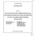 Các giải pháp phát triển thương mại, thị trường nhằm góp phần chuyển đổi cơ cấu lao động nông nghiệp, nông thôn
