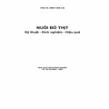 Nuôi bò thịt: kỹ thuật, kinh nghiệm, hiệu quả